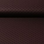 Modestoff - Punkte Braun Geflockt