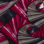 Modestoff - Abstrakte Blätter Fuchsia Grau