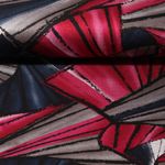 Tissu habillement - Feuilles abstraites Gris Fuchsia