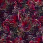 Modestoff - Abstrakte Blumen Lila