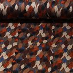 Modestoff - Herbstblätter Braun