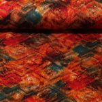 Modestoff - Batik Zickzack Rot