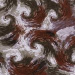 Tissu mode - Vague d'eau rouille