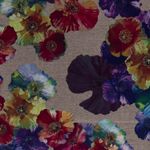 Modestoff - Bunte Blumen Sand Melange Modestoff - Bunte Blumen Sand Melange