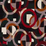 Tissu mode - Mix de formes vert