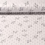 Fleece Minky - Babyelefanten Grau