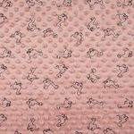 Fleece Minky - Kleine Dinos Rosa