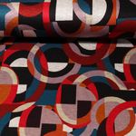 Modestoff - Formenmix Blau