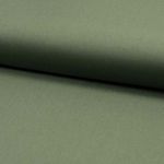 Tejido de algodón orgánico - liso verde militar