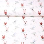 Jersey - Häschen mit Glitzerrock Weiß