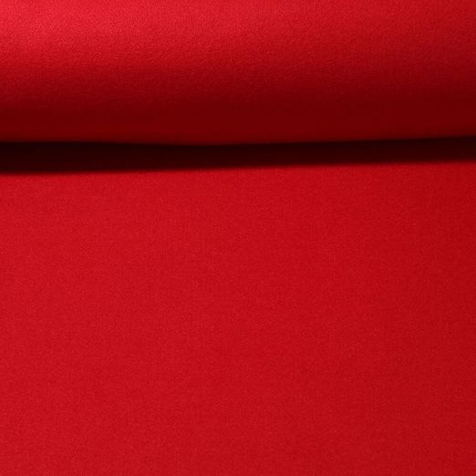 Mantelstoff Roberto - Flanell Rot Uni