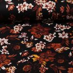 Modestoff - Blumenstrauch Schwarz