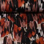 Modestoff - Gemalte Streifen Soft Rost