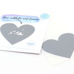 Coeur autocollant à gratter pour bons d'achat - 2 pièces-2