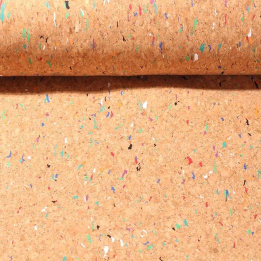 Kork - Naturbraun Bunt Meterware