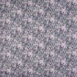 Puuvillavoile - Digitaalipainettu kukkakuosi violetti