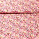Baumwoll Voile - Digitaldruck Blüten Pink