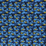 Baumwoll Popeline - Pfeile Camouflage Blau