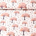 Jersey - impression num. pommier écru lilas