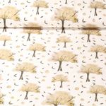 Jersey - Digitaldruck Apfelbaum Ecru Grün