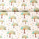 Jersey - Digitaldruck Apfelbaum Ecru Aqua