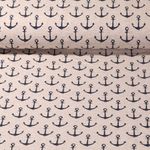 Sommersweat - Kleine Anker Beige Navy Melange