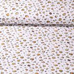 Mousseline de coton - impression num. Leo blanc lisse