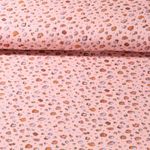 Baumwoll Musselin - Digitaldruck Leo Rosa Glatte Struktur