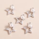 Charm - pendentif - étoile avec perle - 1 pièce-1
