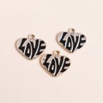 Charm - pendentif - coeur love - 1 pièce-1