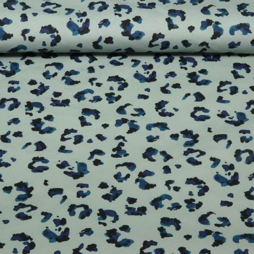 Fox Oilskin light - Imprimé léopard Bleu clair