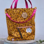 Fox Oilskin light - Leopard Print Ockerbraun-4