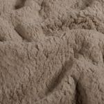 Forro polar tipo teddy - Liso beige