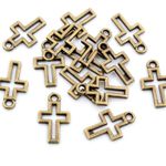 Charm - pendentif - Croix Chrétienne - 1 pièce-2