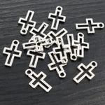 Charm - Anhänger - Kreuz - 1 Stück-3