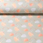 Jersey - Digitaldruck Formen Und Streifen Mint