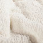 Forro polar tipo peluche - Liso crema