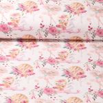 Jersey - Impression digitale Ballerine à la rose Ecru