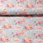 Jersey - Impression digitale Ballerine à la rose Vert menthe