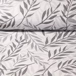 Toile canevas Jacquard - Feuilles de bambou Gris-0