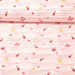 Jersey - Digitaldruck Ferienreise Ecru Rot