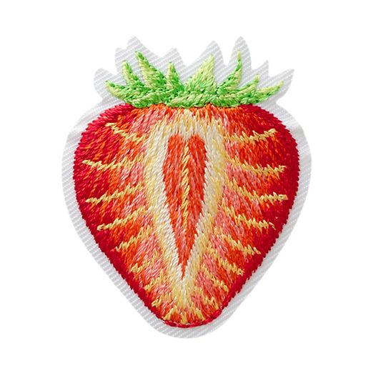 Ecusson thermocollant Demi fraise