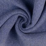 Bio-Baumwollfleece - Doubleface Jeansblau Melange