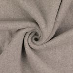 Bio-Baumwollfleece - Doubleface Hellgrau Melange