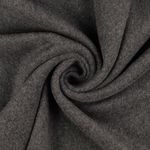 Bio-Baumwollfleece - Doubleface Dunkelgrau Melange