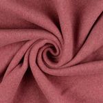 Bio-Baumwollfleece - Doubleface Bordeaux Melange