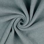 Bio-Baumwollfleece - Doubleface Lindgrün Melange