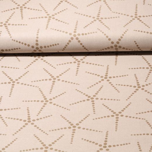 Toile canevas - Etoiles en pointillés Beige