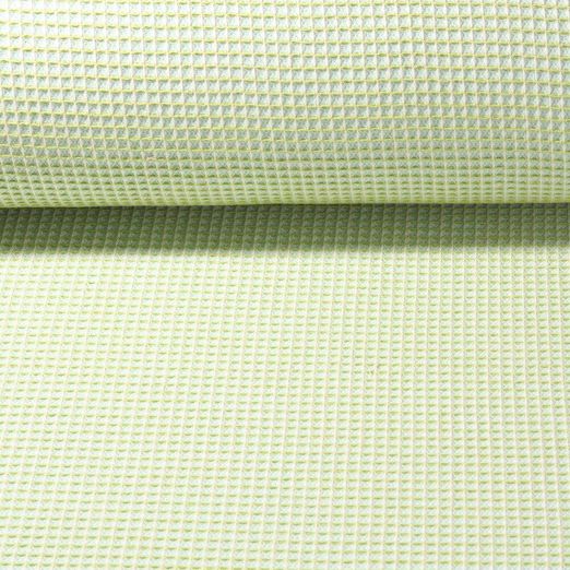 Nid d'abeille jacquard Honey - vert tendre