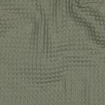 Waffelpique - Uni menthe foncée